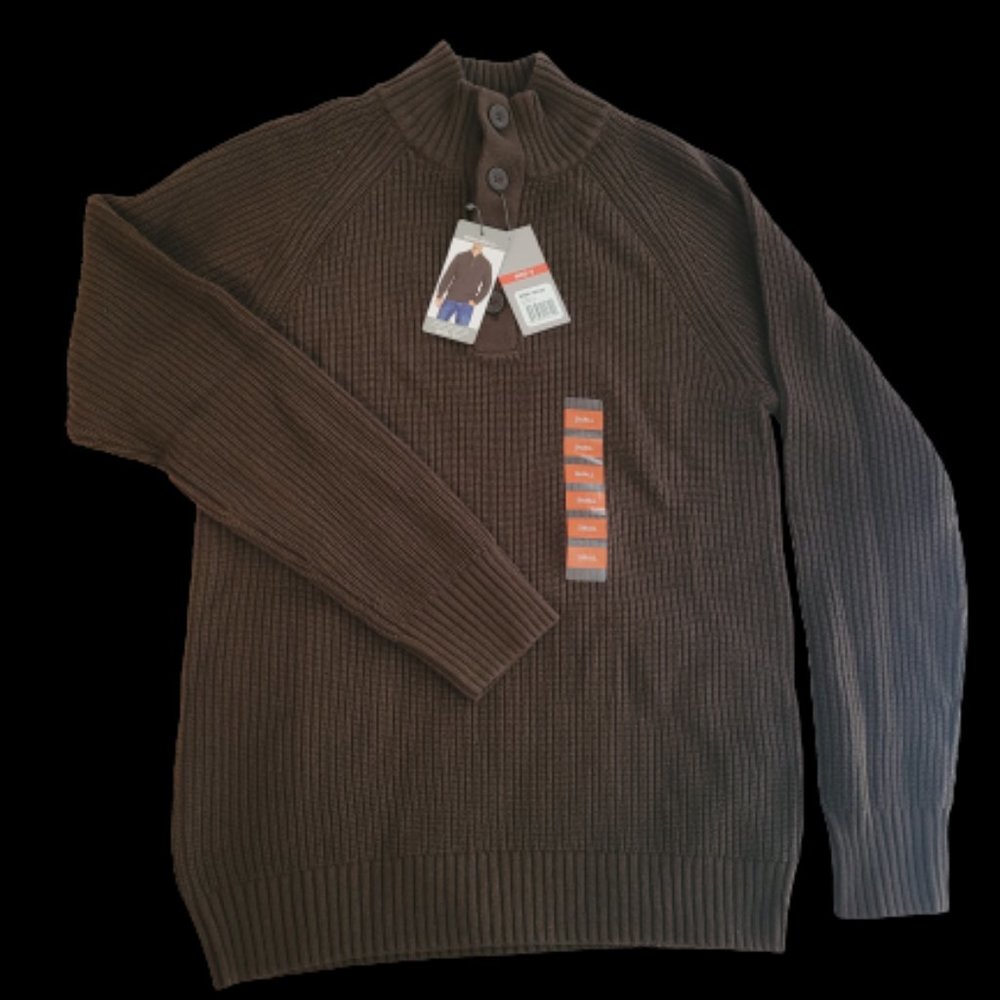 Eddie Bauer Men's 1/4 Button Sweater